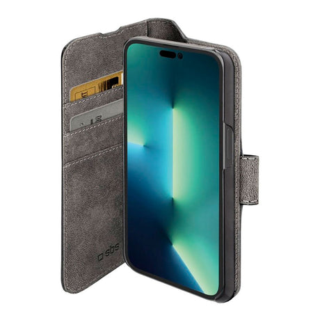 iPhone 14 Pro SBS Wallet Stand Cover - Sort