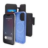 iPhone 14 Pro / 13 Pro Puro Folio Cover med Kortholder - MagSafe Kompatibel - Sort