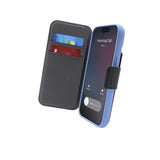 iPhone 14 Pro / 13 Pro Puro Folio Cover med Kortholder - MagSafe Kompatibel - Sort