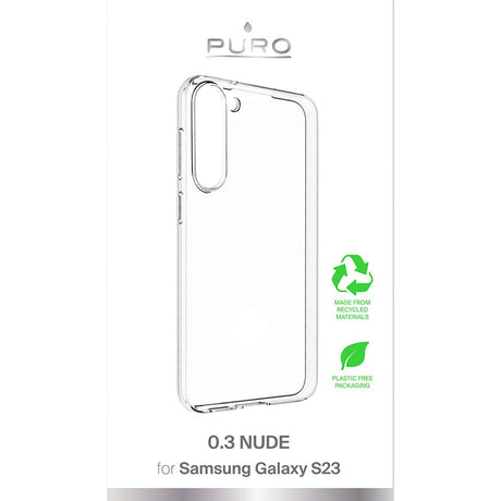 Samsung Galaxy S23 Puro "NUDE" Ultra Slim Bagside Cover 0.3mm - Gennemsigtig