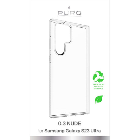 Samsung Galaxy S23 Ultra Puro "NUDE" Ultra Slim Bagside Cover 0.3mm - Gennemsigtig