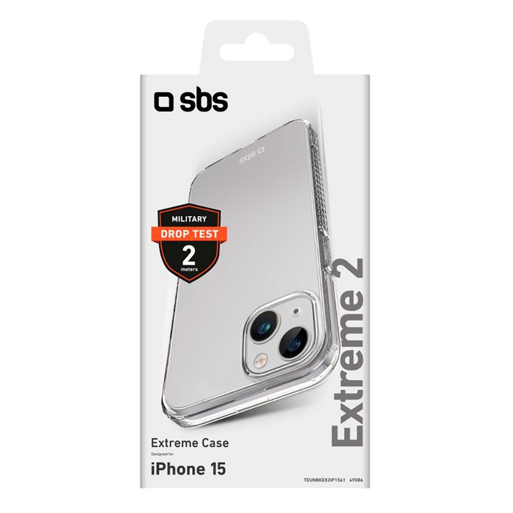 iPhone 15 SBS Extreme X2 Cover - Gennemsigtig