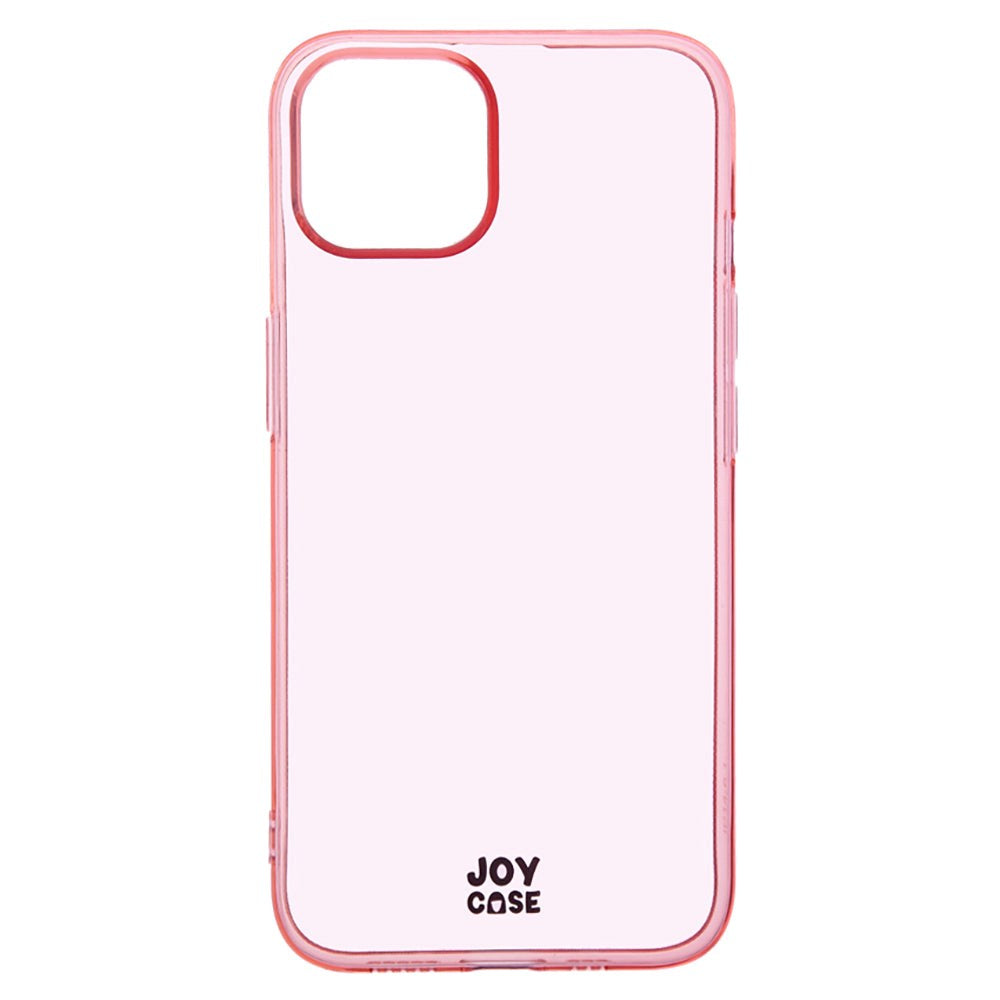 iPhone 14 / 13 Joy Case Fleksibelt Plastik Bagside Cover - Gennemsigtig / Pink