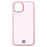 iPhone 14 / 13 Joy Case Fleksibelt Plastik Bagside Cover - Gennemsigtig / Pink