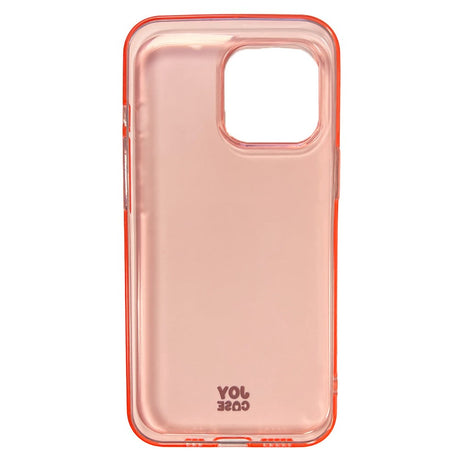 iPhone 13 Pro Joy Case Fleksibelt Plastik Bagside Cover - Gennemsigtig / Pink