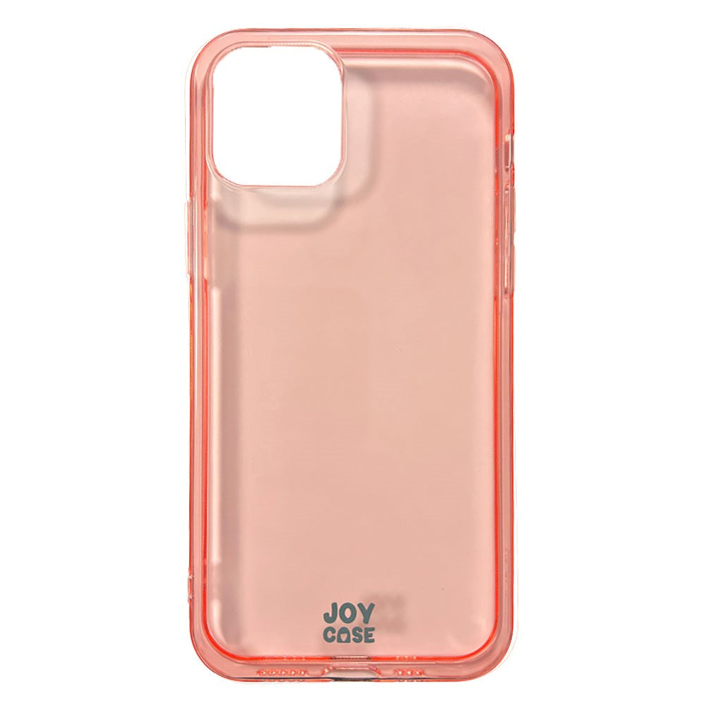 iPhone 12 / 12 Pro Joy Case Fleksibelt Plastik Bagside Cover - Gennemsigtig / Pink