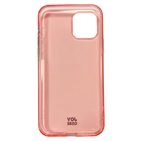 iPhone 12 / 12 Pro Joy Case Fleksibelt Plastik Bagside Cover - Gennemsigtig / Pink