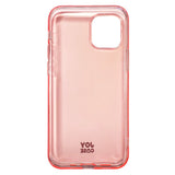 iPhone 12 Mini Joy Case Fleksibelt Plastik Bagside Cover - Gennemsigtig / Pink