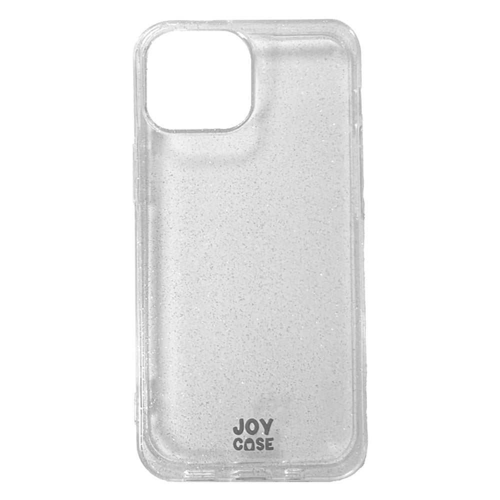 iPhone 13 Mini Joy Case Fleksibelt Plastik Bagside Cover m. Glimmer - Gennemsigtig / Sølv