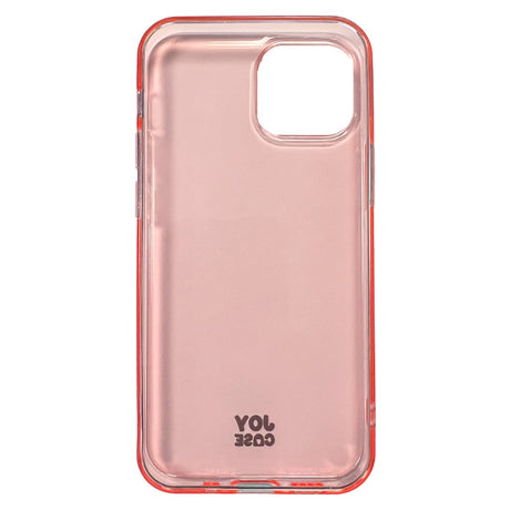 iPhone 13 Mini Joy Case Fleksibelt Plastik Bagside Cover - Gennemsigtig / Pink