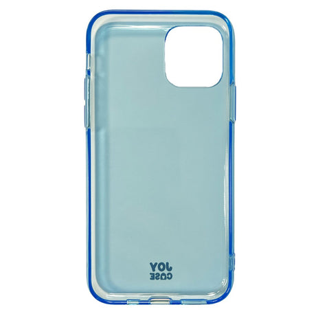 iPhone 11 Pro Joy Case Fleksibelt Plastik Bagside Cover - Gennemsigtig / Blå