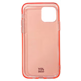 iPhone 11 Pro Joy Case Fleksibelt Plastik Bagside Cover - Gennemsigtig / Pink