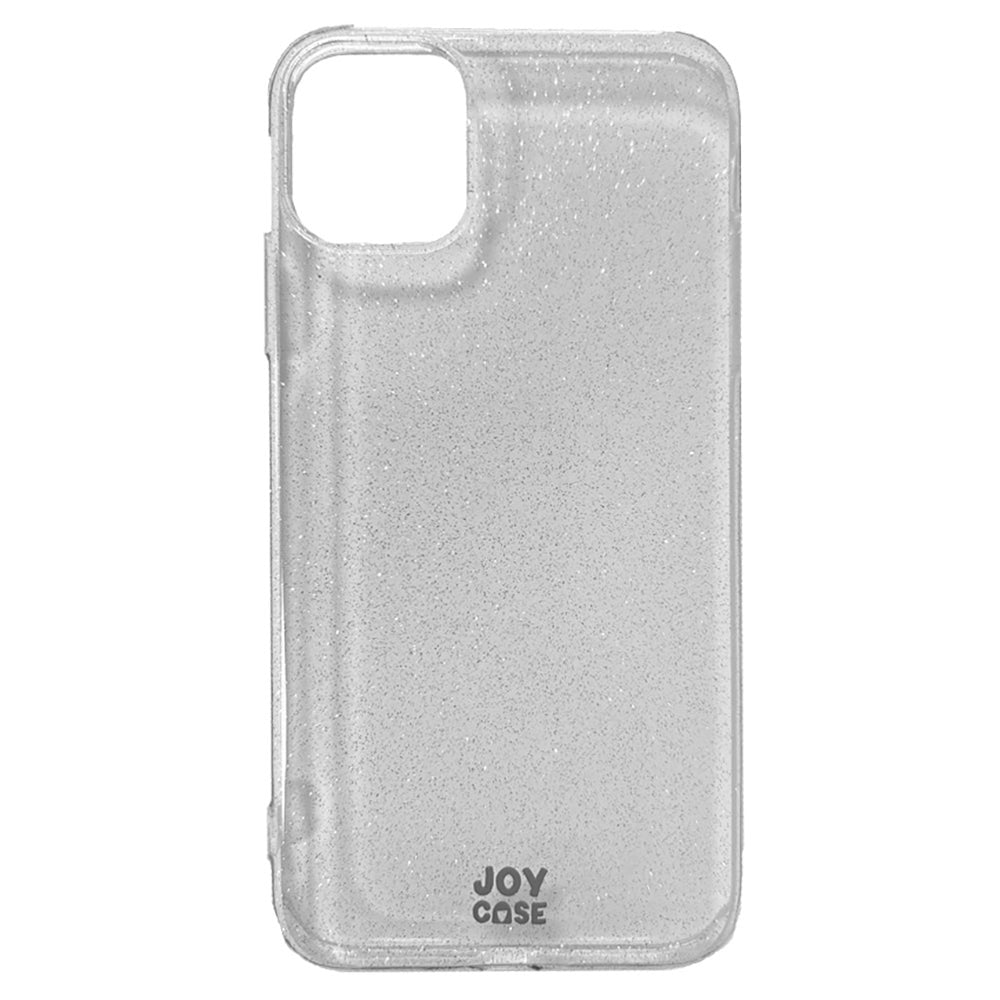 iPhone 11 Joy Case Hybrid Glitter Bagside Cover - Gennemsigtig / Sølv