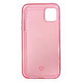 iPhone 11 Joy Case Fleksibelt Plastik Bagside Cover - Gennemsigtig / Pink