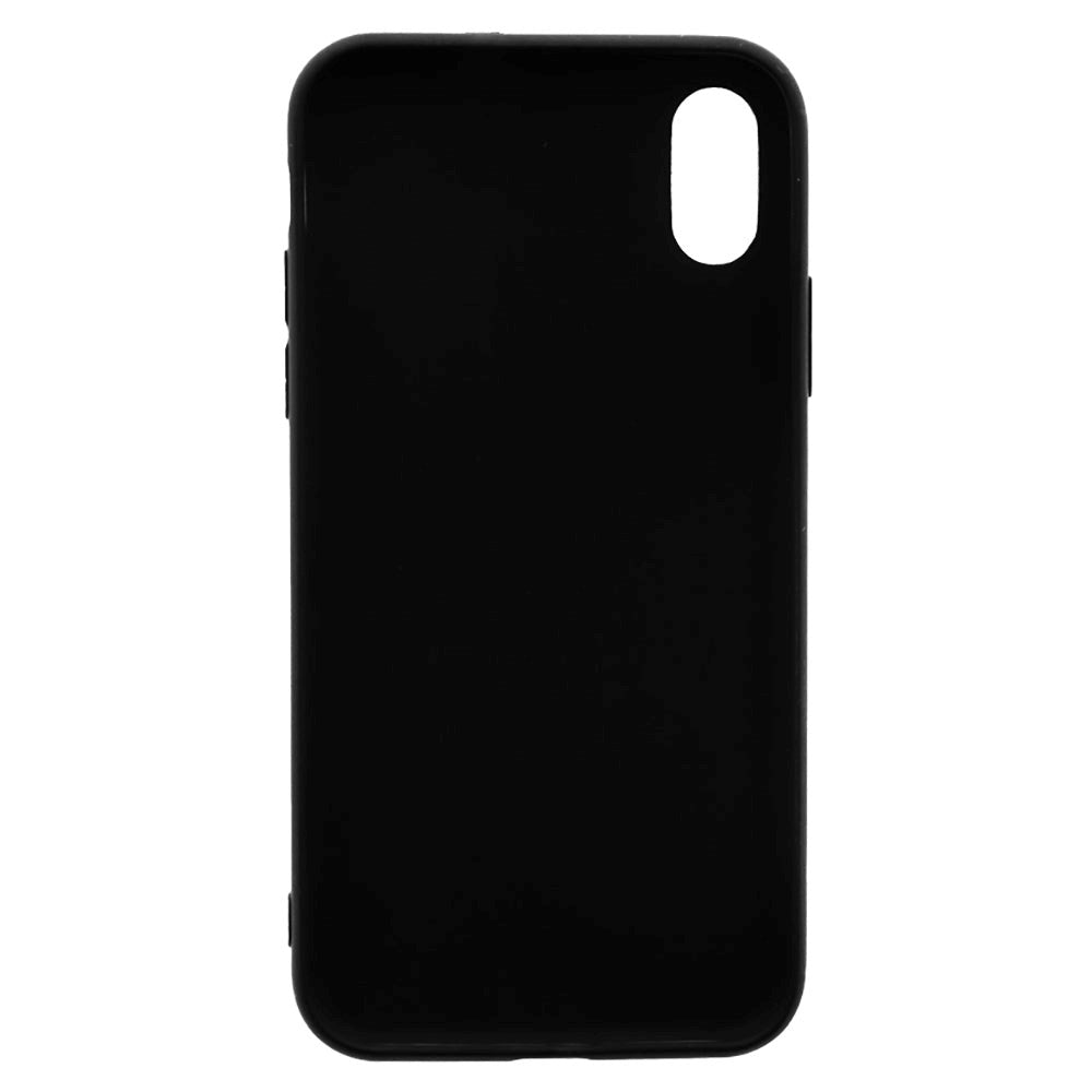 iPhone X / Xs Joy Case Fleksibelt Plastik Bagside Cover - Sort