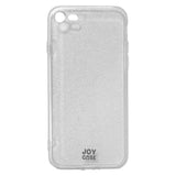 iPhone SE (2022 / 2020) / 8 / 7 Joy Case Hybrid Glitter Bagside Cover - Gennemsigtig / Sølv