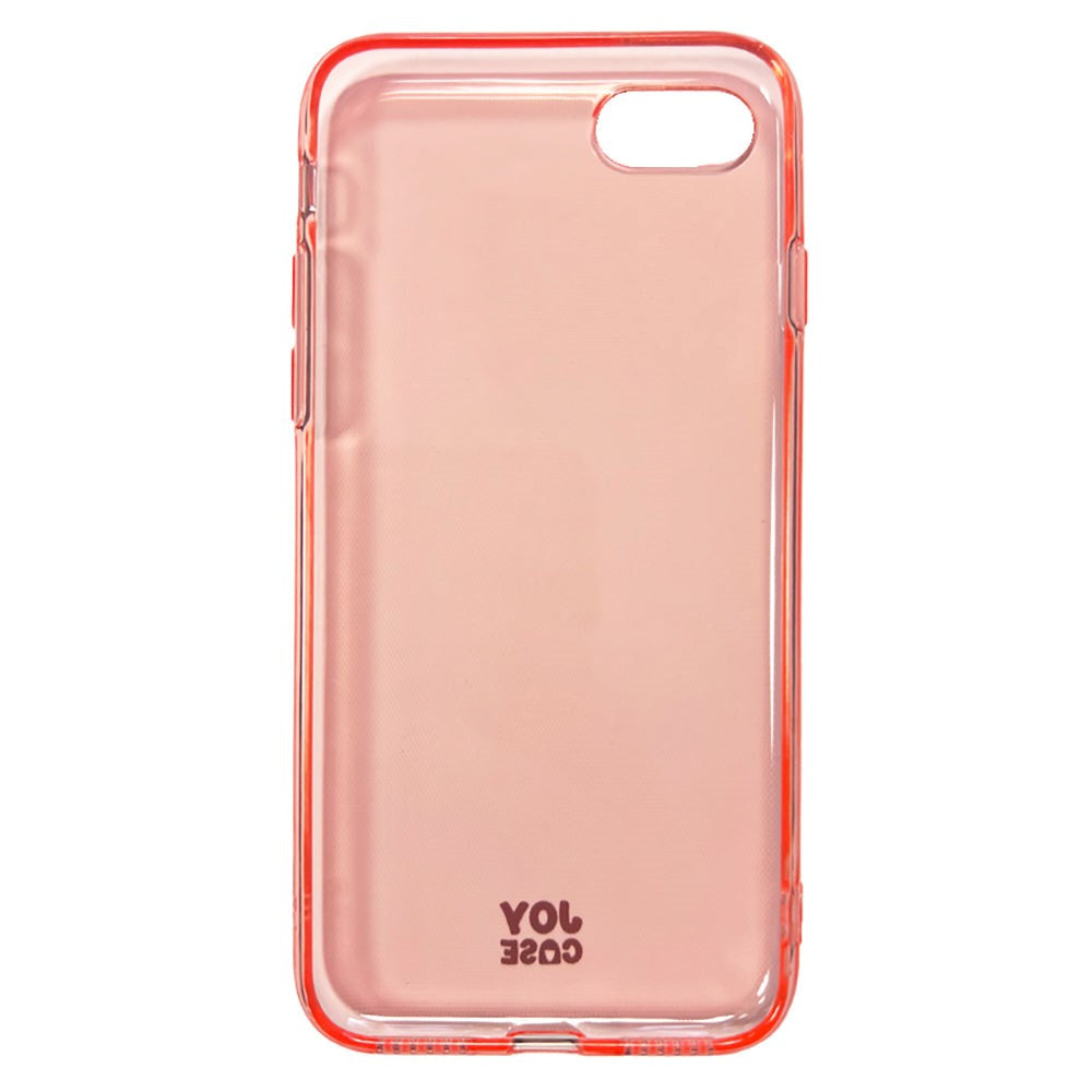 iPhone SE (2022 / 2020) / 8 / 7 / 6 / 6S Joy Case Fleksibelt Plastik Bagside Cover - Gennemsigtig / Pink