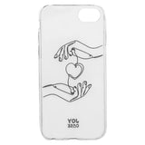 iPhone SE (2022 / 2020) / 8 / 7 Joy Case Fleksibelt Plastik Bagside Cover m. Print - Hjerte