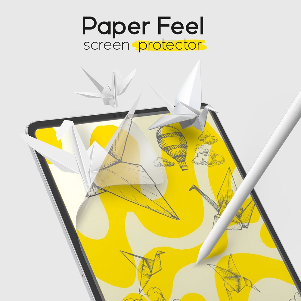 Doodroo iPad Pro 12.9" (2017 / 2015) Paper Feel Beskyttelsesfilm - 2 Stk. - Gennemsigtig