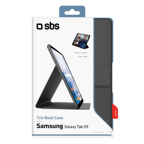 SBS Samsung Galaxy Tab S9 Book Pro Case - Sort