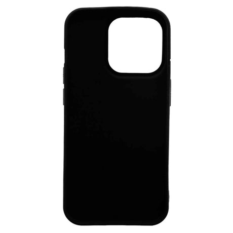 iPhone 15 Pro Joy Case Fleksibelt Plastik Bagside Cover - Sort