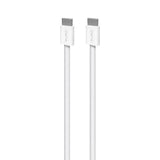 Flettet Puro USB-C Kabel – 1.5m, 60W Power Delivery, 480Mbps - Hvid