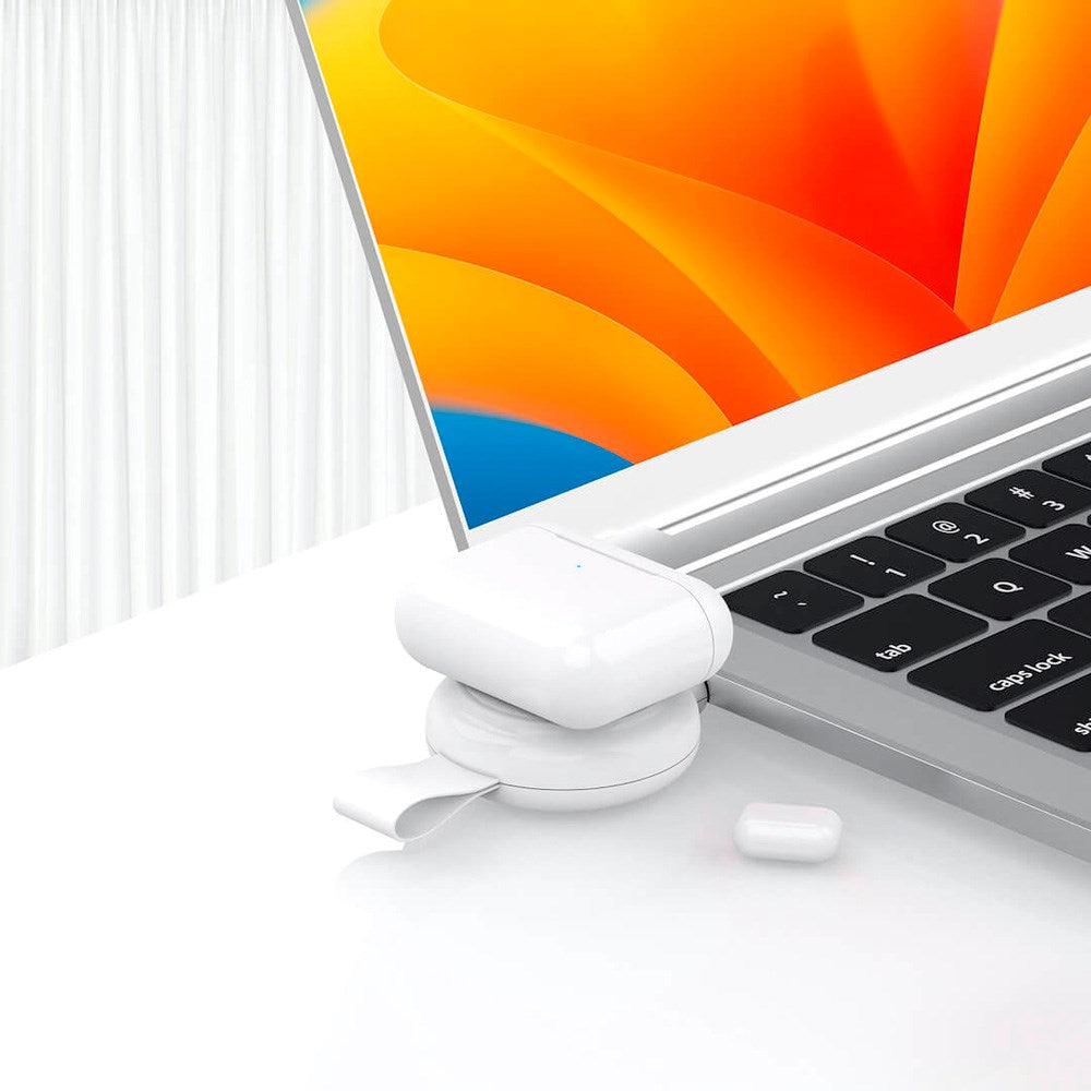 Trådløs Oplader til Apple Watch & AirPods Pro - Puro Power Go Mini - USB-C - Hvid