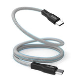 SBS Mag USB-C til USB-C Magnetisk Braided Kabel - 1 Meter - 60W - Grå