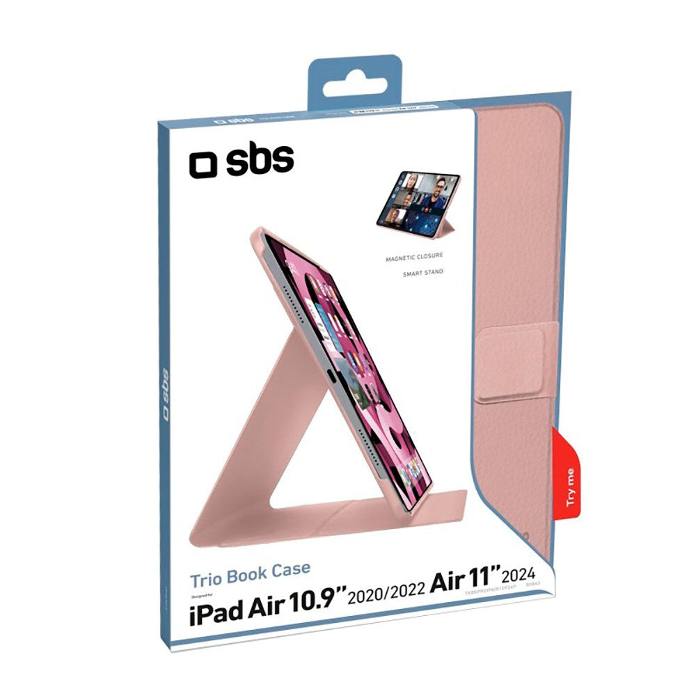 SBS iPad Air 10.9-11" (2024-2020) Book Pro Case - Lyserød