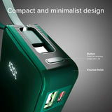 20W LCD PowerBank m. 1x USB-A & 1x USB-C - SBS - 10.000 mAh - Indbygget USB-C Kabel - Grøn