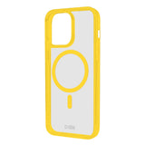 SBS Mag Frame iPhone 16 Pro Max Bagside Cover - MagSafe Kompatibel - Gennemsigtig / Gul