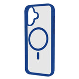 SBS Mag Frame iPhone 16 Plus Bagside Cover - MagSafe Kompatibel - Gennemsigtig / Blå