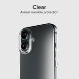 iPhone 16 SBS Skinny Bagsidecover - Gennemsigtig