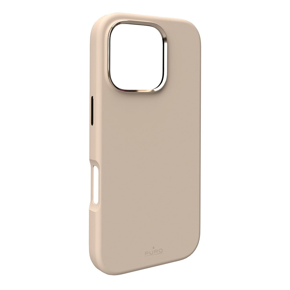 iPhone 16 Pro - PURO ICON MAG PRO Silikone Cover - MagSafe Kompatibel - Beige