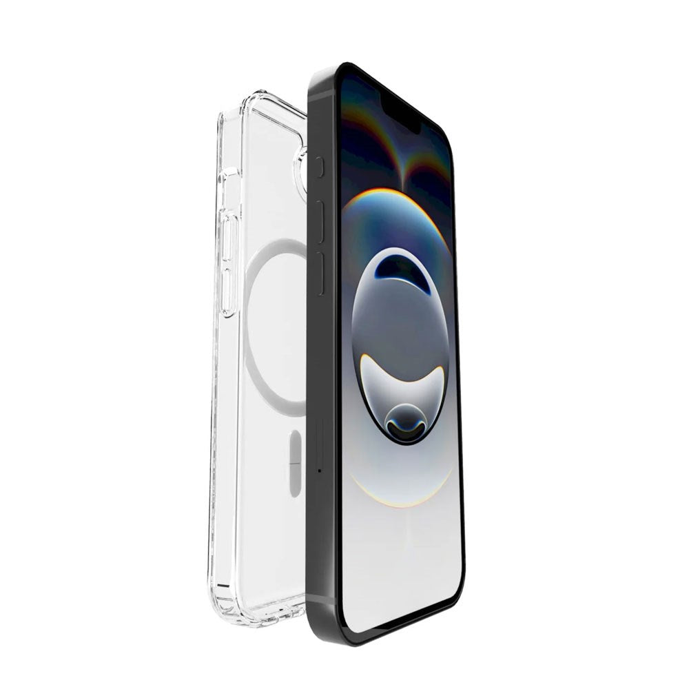 PURO iPhone 17e / 16e Hybrid Bagside Cover - MagSafe Kompatibel - Gennemsigtig / Hvid