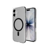 PURO iPhone 17 Hybrid Bagside Cover - MagSafe Kompatibel - Gennemsigtig / Sort