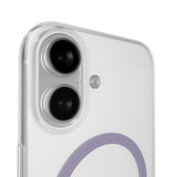 PURO iPhone 17 Hybrid Bagside Cover - MagSafe Kompatibel - Gennemsigtig / Lilla