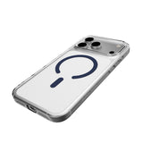 PURO iPhone 17 Pro Hybrid Bagside Cover - MagSafe Kompatibel - Gennemsigtig / Blå