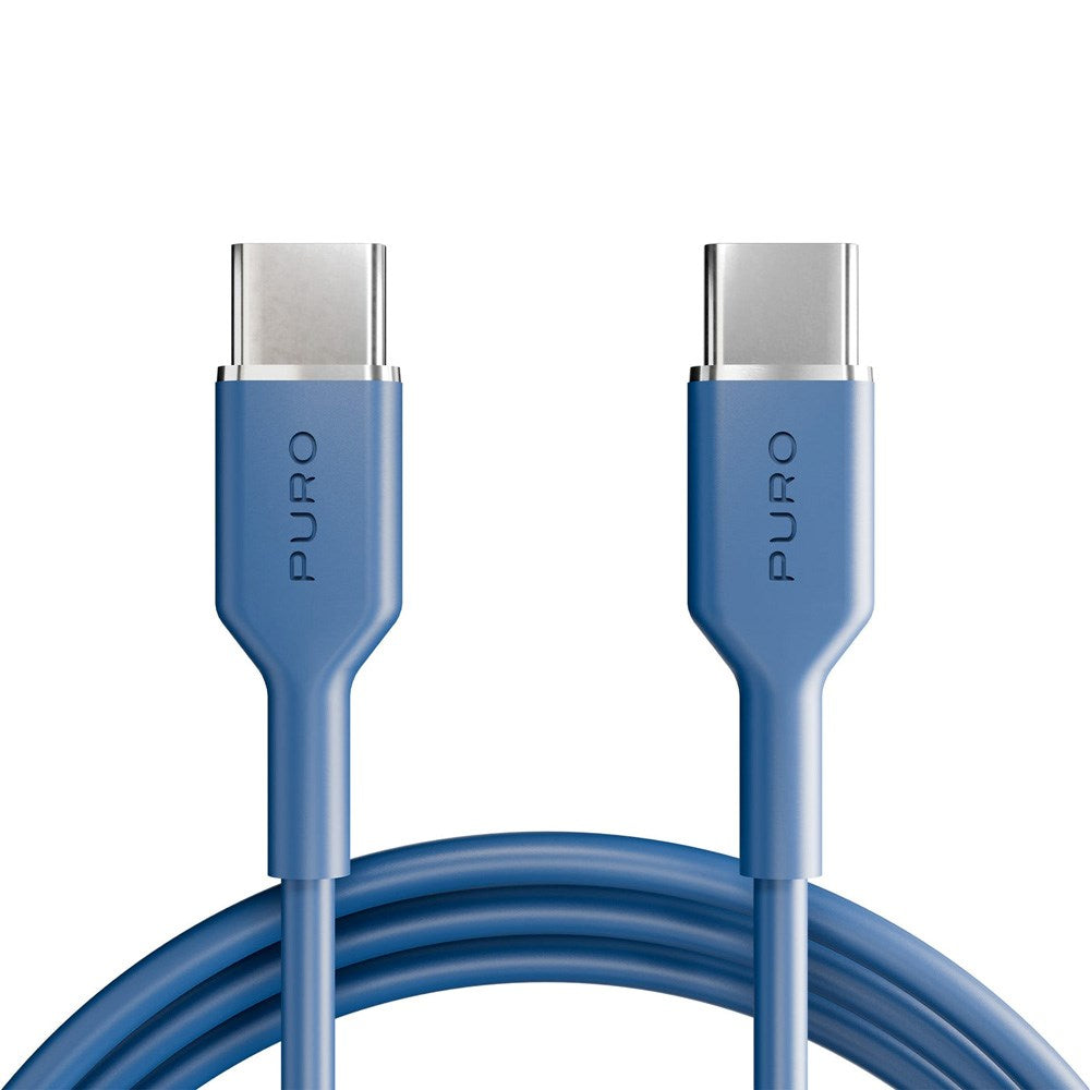 Puro ICON Kabel - USB-C til USB-C - 25W - 1.5m - Blå
