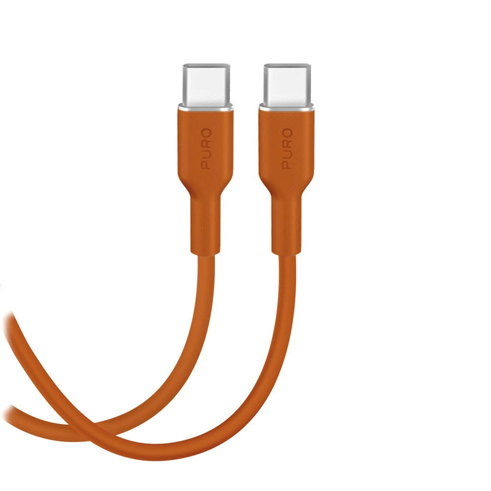Puro ICON Kabel - USB-C til USB-C - 25W - 1.5m - Orange