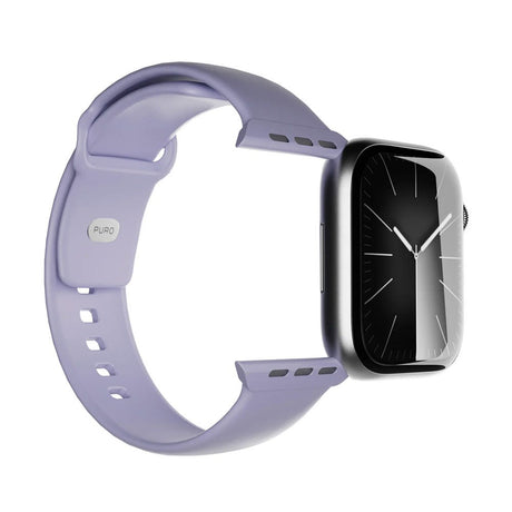 Apple Watch (38/40/SE/41/42mm) Puro ICON Silicone Rem - Lavender Blue