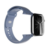Apple Watch (38/40/SE/41/42mm) Puro ICON Silicone Rem - Ice Blue