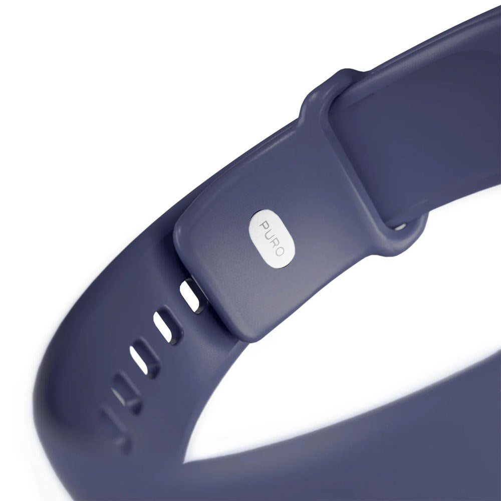 Apple Watch (42/44/SE/45/46/49mm) Puro ICON Silicone Rem - Crown Blue