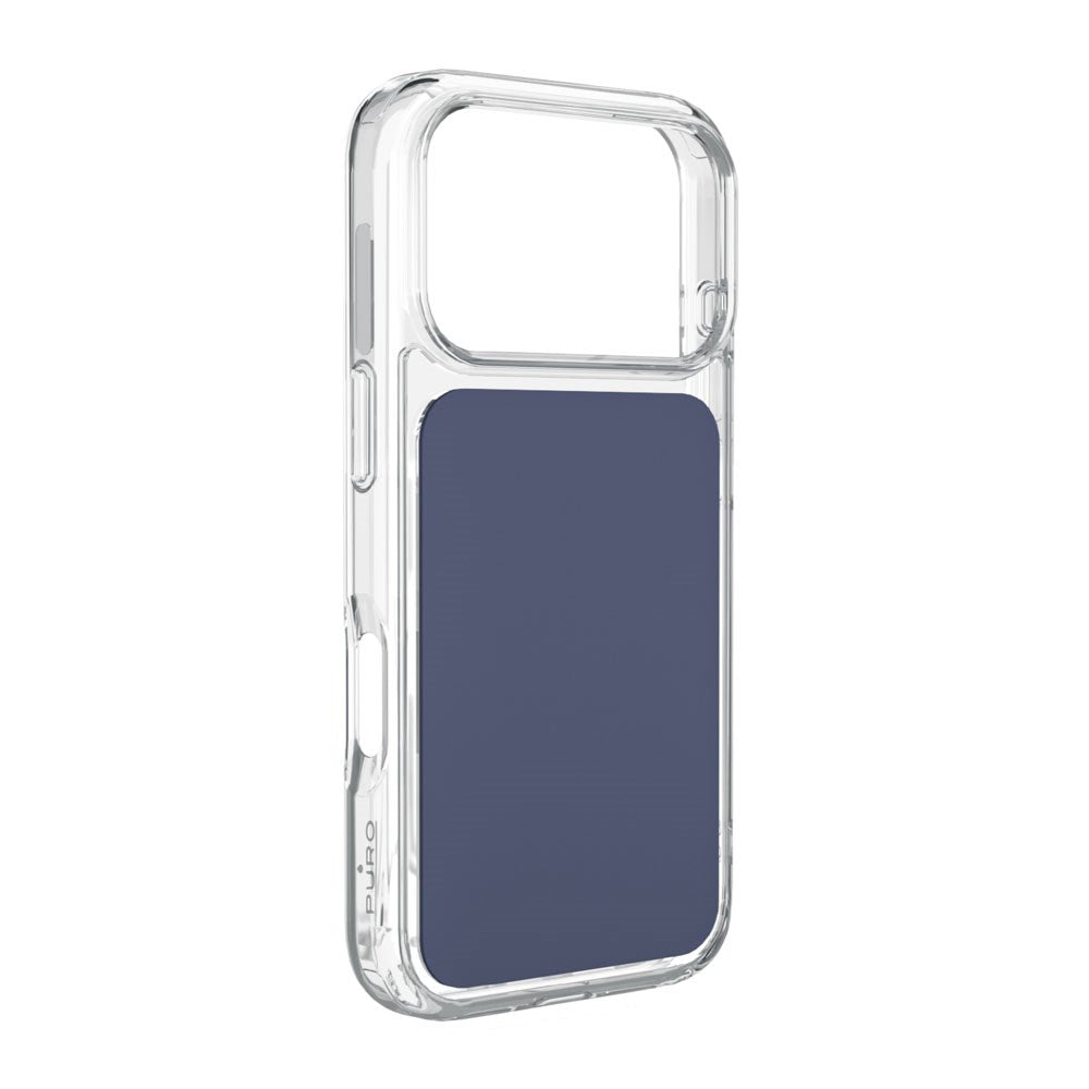 iPhone 17 Pro PURO Clear Mag Mobilcover - Gennemsigtig / Blå