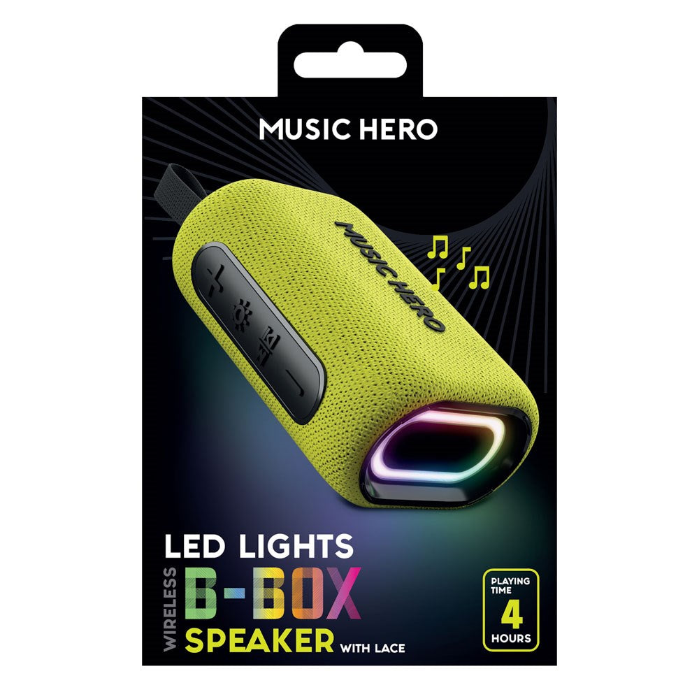 MUSIC HERO Trådløs Bluetooth Højtaler m. 10W - Gul