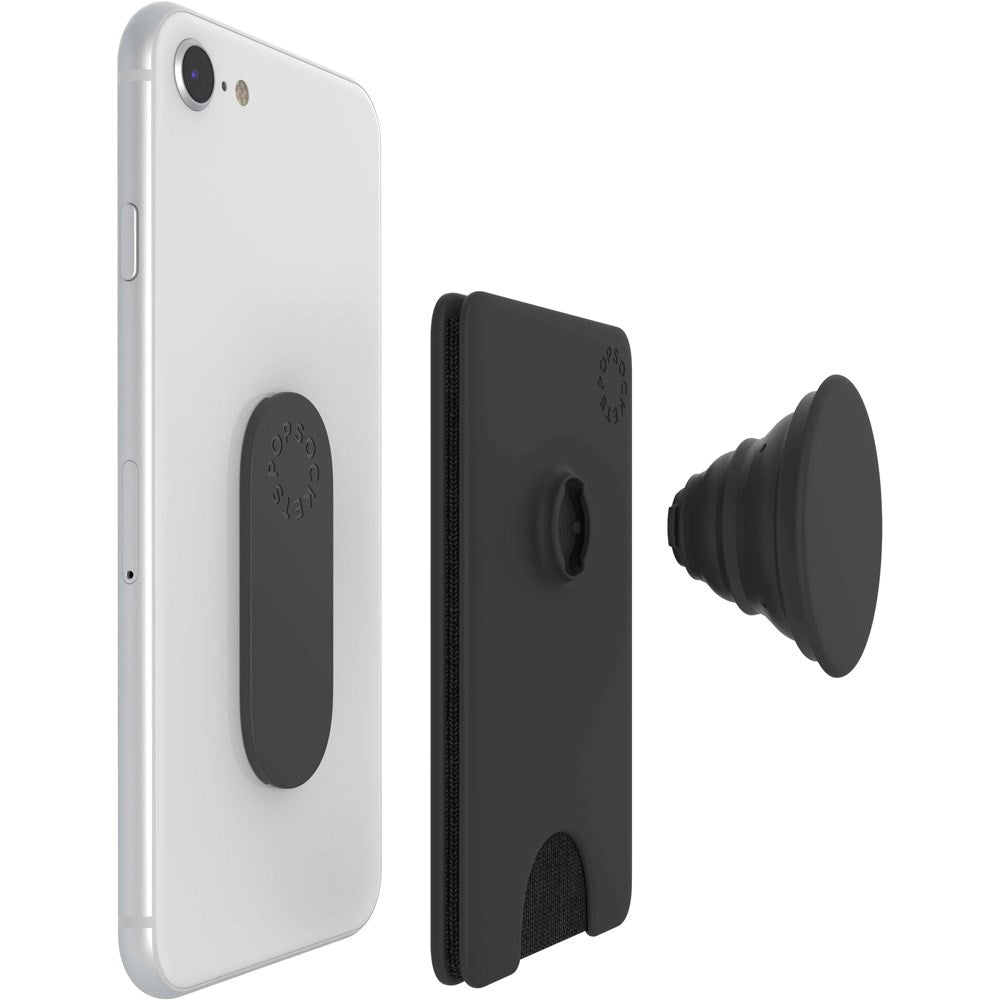POPSOCKETS PopWallet+ - Kortholder Popsocket - Black