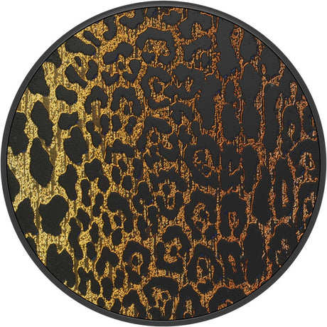 POPSOCKETS PopGrip Original Embossed Metal Leopard Aftageligt Greb m. Standerfunktion