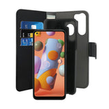Samsung Galaxy A21 Cover Puro Wallet Detachable 2-In-1 - Sort (DEMO)