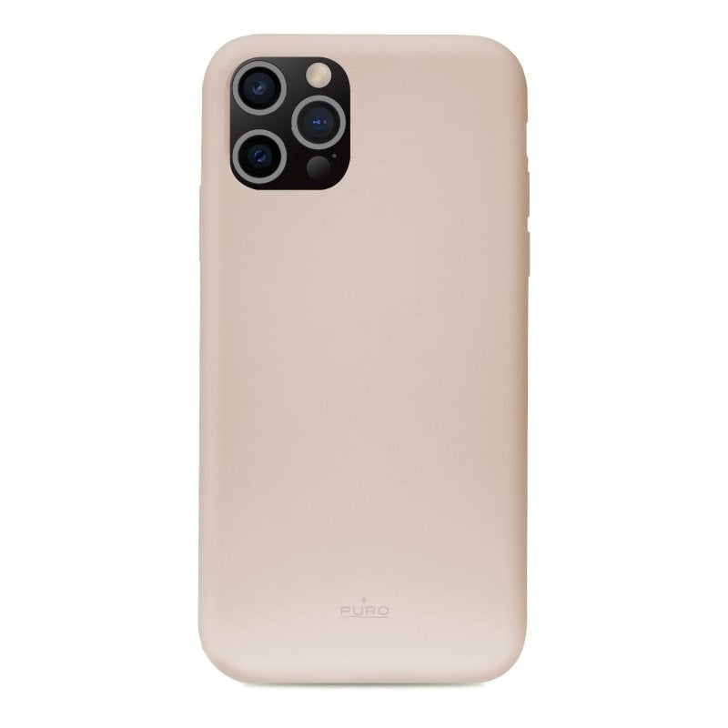 Phone 13 Pro Max Puro Icon Silikone Bagside Cover - Lyserød