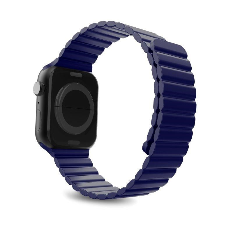 Puro ICON Link Apple Watch (42/44/SE/45/49MM) Silikone Rem i Str. M/L - Blå